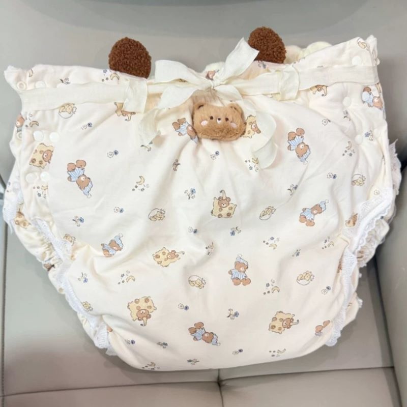 성인용 면 소재 만화 패턴 기저귀, 길이 연장, 두꺼운 - Diapering 리뷰 및 가격