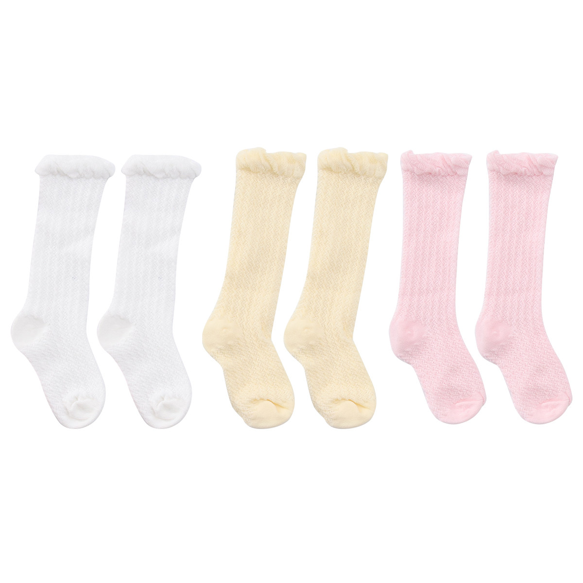 아기용 모기 방지 긴 양말 3켤레, 여름용 면 양말,  - Unisex Baby Socks Non Slip 리뷰 및 가격